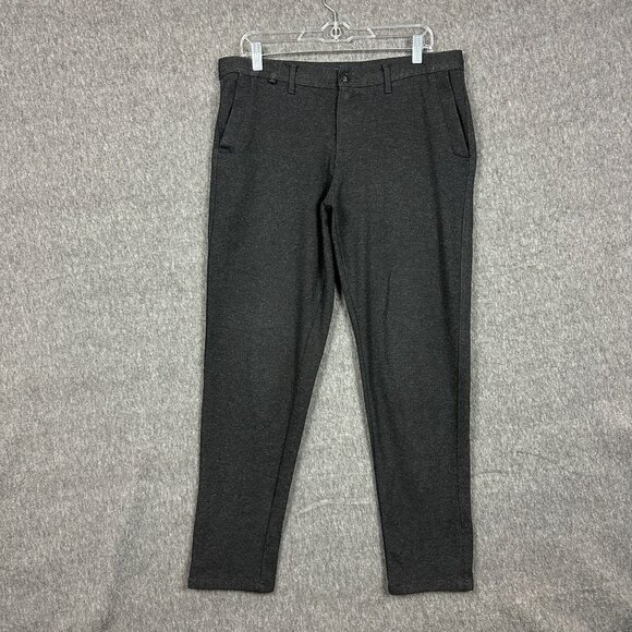 Zara Man Dark Gray Slim Fit Trousers Mens 34 Soft Office Wear - Picture 1 of 10